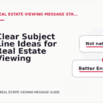 Clear Subject Line Ideas for Real Estate Viewing Messages