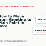 How to Move from Greeting to Main Point in Real Estate Viewing Message English