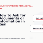How to Ask for Documents or Information in Real Estate Viewing Message English