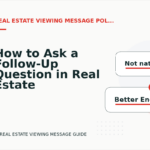 How to Ask a Follow-Up Question in Real Estate Viewing Message English