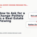 How to Ask for a Change Politely in a Real Estate Viewing Message