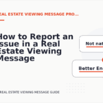 How to Report an Issue in a Real Estate Viewing Message
