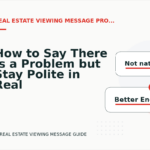 How to Say There Is a Problem but Stay Polite in Real Estate Viewing Message English