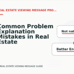 Common Problem Explanation Mistakes in Real Estate Viewing Message English
