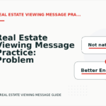 Real Estate Viewing Message Practice: Problem and Solution Replies