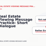 Real Estate Viewing Message Practice: Short Dialogue Examples