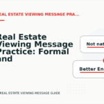 Real Estate Viewing Message Practice: Formal and Friendly Versions