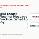 Real Estate Viewing Message Practice: What to Say Instead