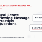 Real Estate Viewing Message Practice: Questions and Answers