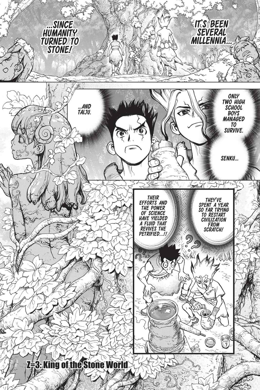 Dr Stone Chapter 3 Page 1